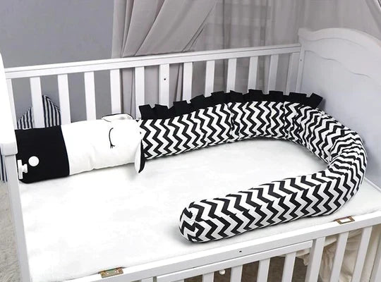 Zebra / Unicorn Cushioned Cot Bumper