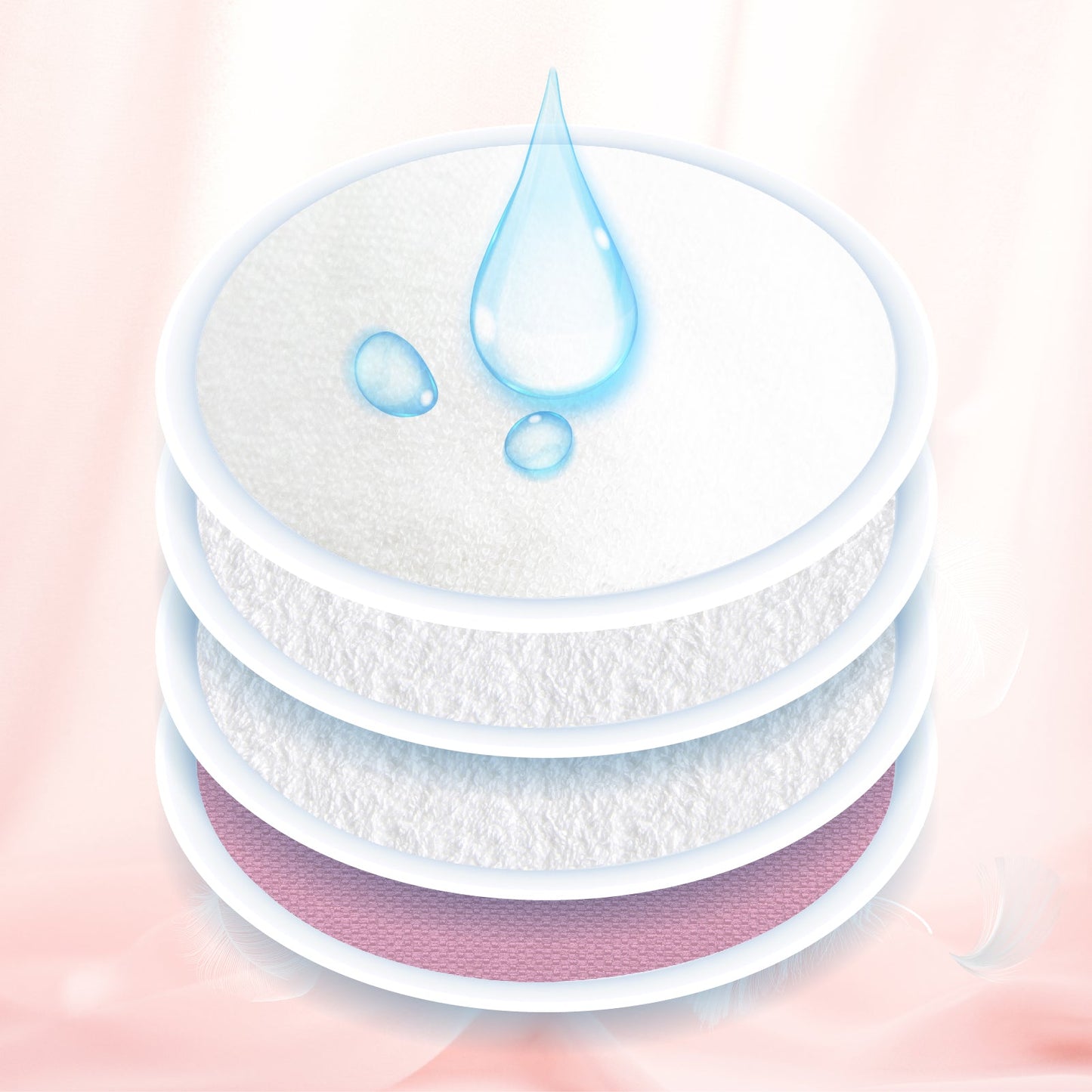 10-Pack Comfy Nursing Pads (Ultra-Soft White)