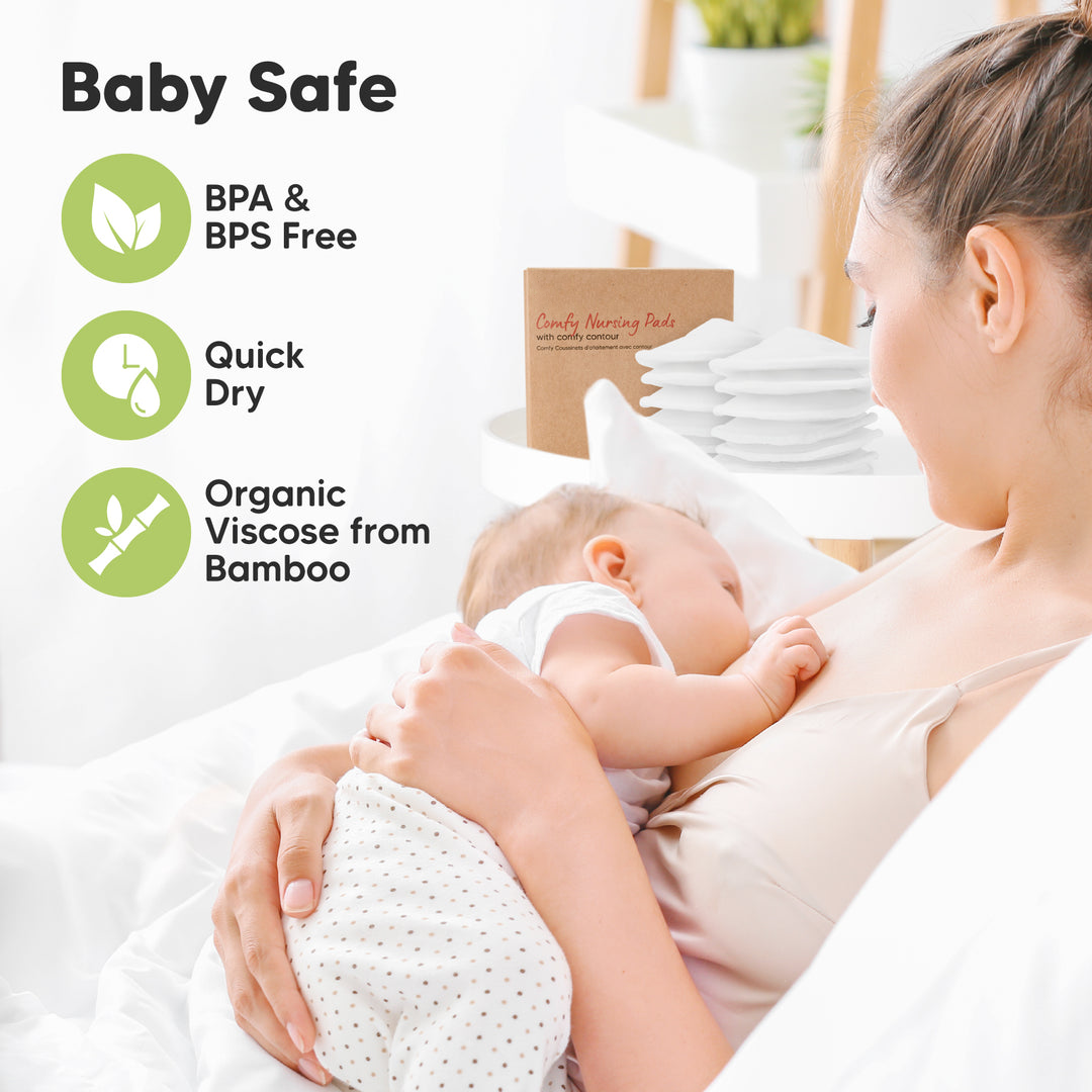 10-Pack Comfy Nursing Pads (Ultra-Soft White)