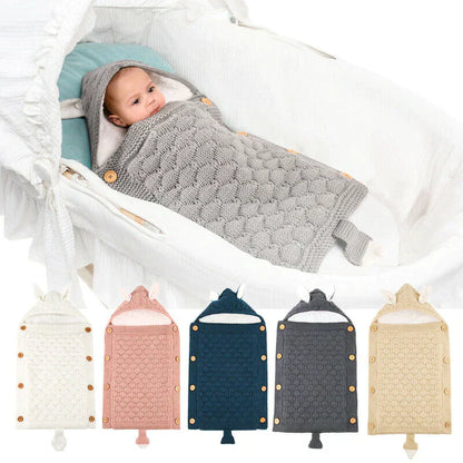 Knitted Sleep Bag With Hood