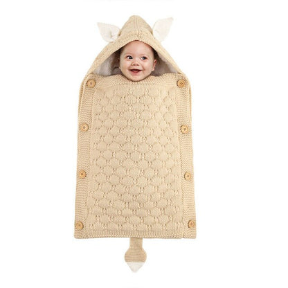 Knitted Sleep Bag With Hood