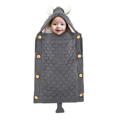 Knitted Sleep Bag With Hood