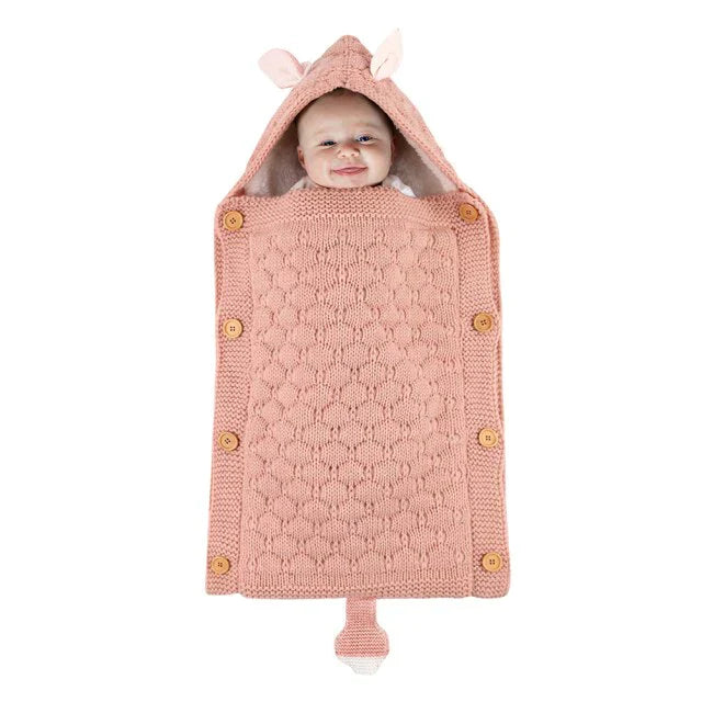 Knitted Sleep Bag With Hood