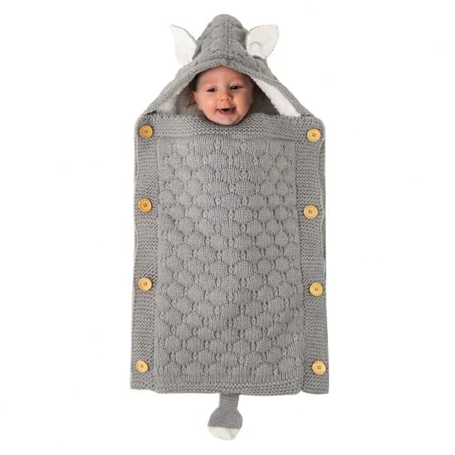 Knitted Sleep Bag With Hood