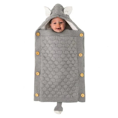 Knitted Sleep Bag With Hood